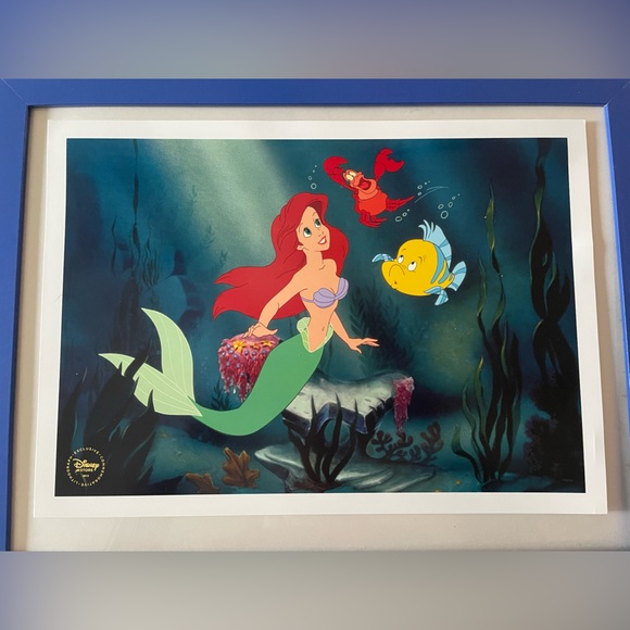 Disney Other - Exclusive Disney Ariel, The Little Mermaid  commemorative print w/frame -10 x 14
